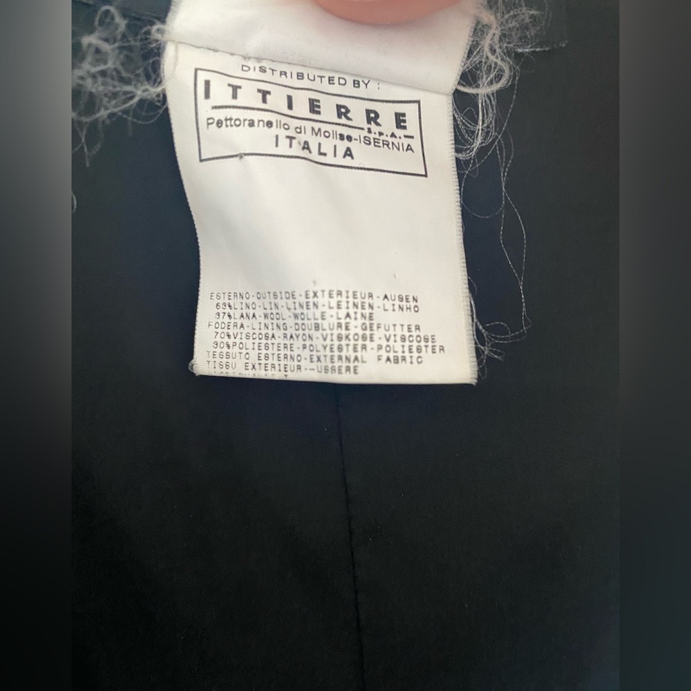 Versace 100% linen/wool blend coat - Picture 11 of 15